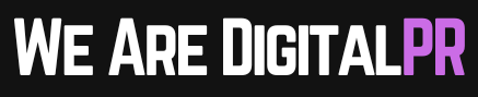 We Are Digital PR - logo - dark background v2
